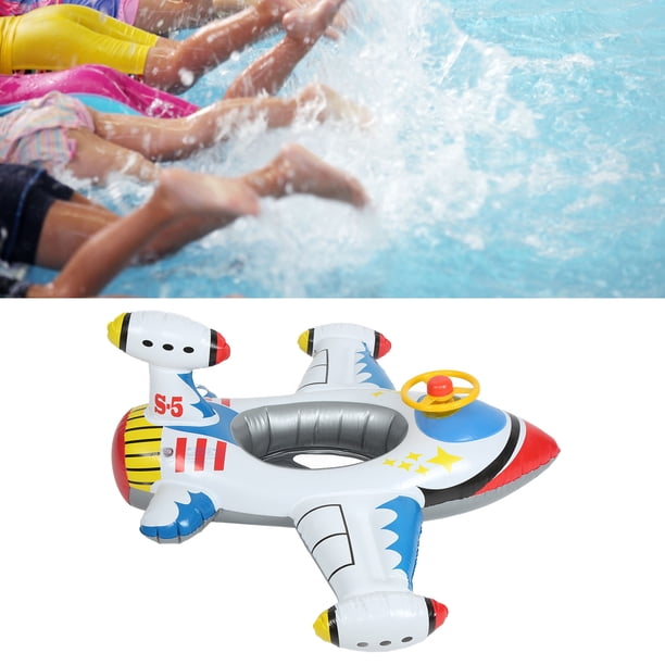 Flotador inflable para piscina con forma de avión, flotador para piscina con forma de avión