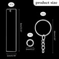 thumbnail image 5 of 360 Pieces Rectangle Acrylic Key Chain Blank Transparent Acrylic KeyChain Blank, 5 of 6
