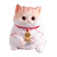 thumbnail image 2 of Adorable juguete de simulación de gato para la ansiedad, relajación, decoración de mesa decorativa, recuerdos de fiesta gato naranja, 2 of 9