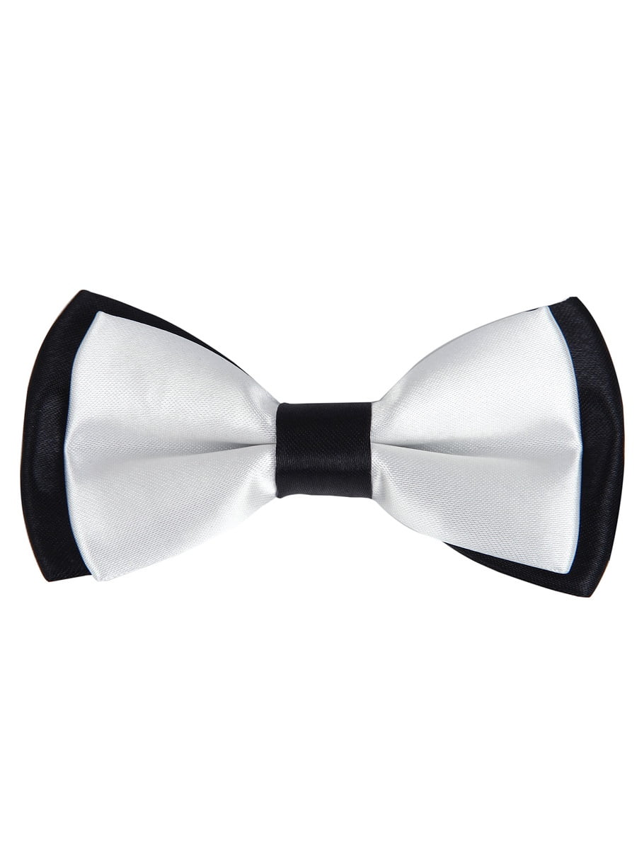 Kids Small 2Tone Adjustable Tuxedo Neck Bowtie Bow Tie