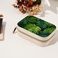 thumbnail image 7 of Tropical Jungle Leaves Velvet Portable Jewelry Stand with Removable Compartment – Display Case, Organizer, and Gift, 7 of 7
