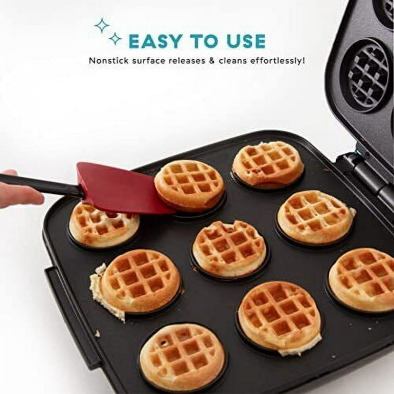 FineMade Mini Waffle Maker Machine, Small Waffle Bites Maker for Kids,  Makes 8 x 2” Tiny Waffle Bites, Ideal for Breakfast, Snacks, Desserts and  More