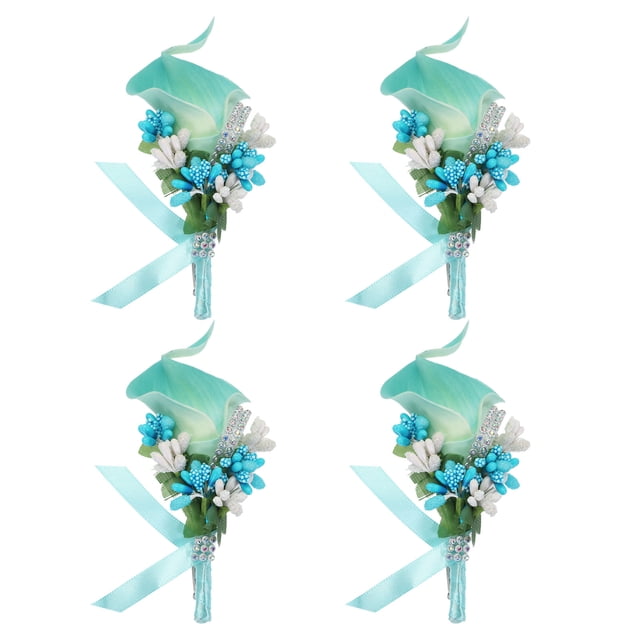4uds Alfileres Ojetes Lirio Unique Bargains Azul Brillante