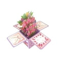 thumbnail image 2 of Greeting Cards Fresh Cut Paper Up Card 3D Colorful Butterfly Paper Bouquet Greeting Card Forever Bouquet 3D Up Greeting Card Birthday Up Card Gift Graduation Gift, 2 of 4