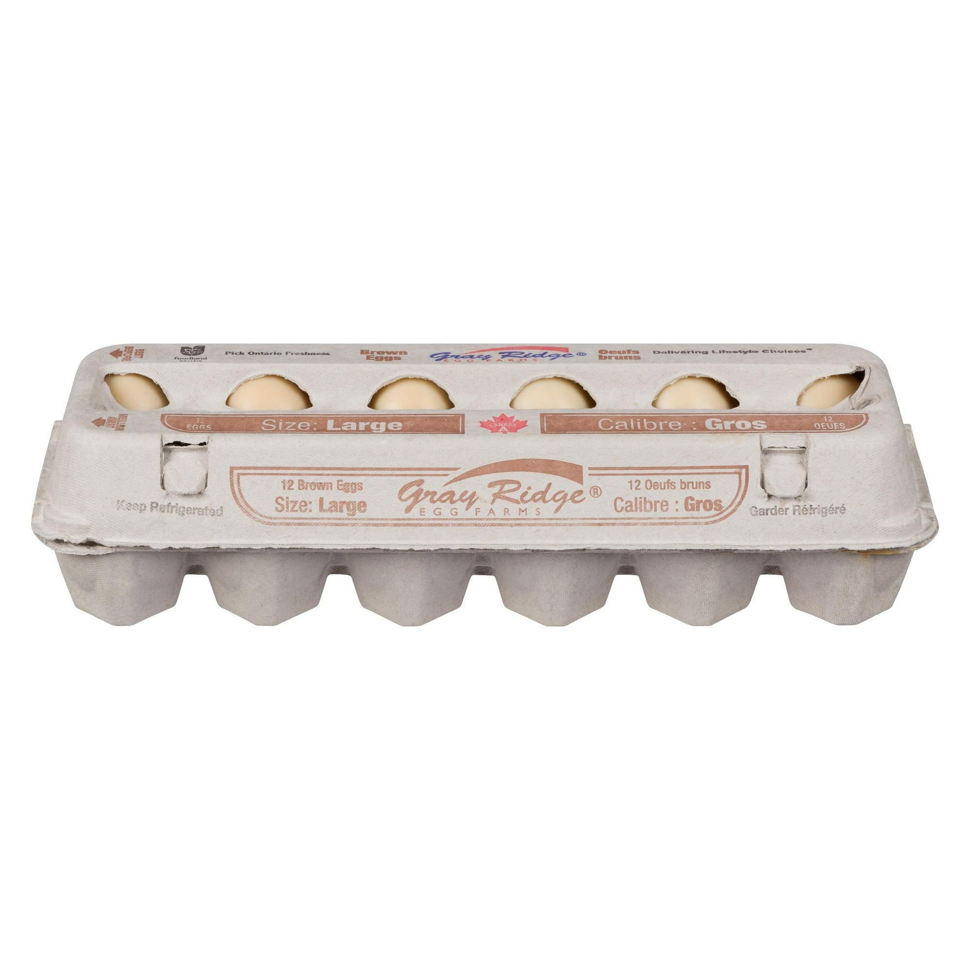Gray Ridge Large Brown Eggs, 12 Count
