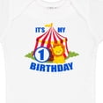 thumbnail image 4 of Inktastic Its My Birthday Circus Tent with Lion 1 Year Old Boys or Girls Baby Bodysuit, 4 of 5