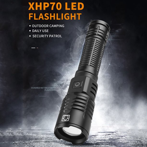 Luces LED de Camping XHP70 de aleación de aluminio con función Likrtyny de memoria linterna multifuncional impermeable con zoom de 1500LM para exteriores