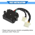 thumbnail image 7 of Motorcycle Rectifier Voltage Regulator Compatible for Honda CB 650 Nighthawk 1983-1985 Durable Metal, 7 of 7