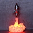 thumbnail image 4 of Lámpara Escritorio 3D en Forma de Cohete Luz Noche LED Cálida, Recargable USB, Ideal para Decoración Hogar y Regalo para Niños/Adultos, 4 of 5