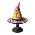 thumbnail image 2 of Qocolcyl Halloween Decor Witch Hat Lamp Gift,LED Halloween Night Light Table Decorations for Home Indoor,Handcrafted Retro Resin Witchy Decor for Shelf Mantel,Gothic Party Home Decoration (USB Power), 2 of 7