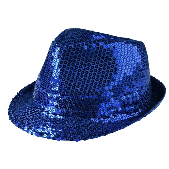 Blue Sequin Hat