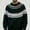 Black, variant on Babcutegg Mens Fair Isle Crewneck Sweater Long Sleeve Jacquard Knit Pullover Fall Winter Loose Casual Sweaters Size L