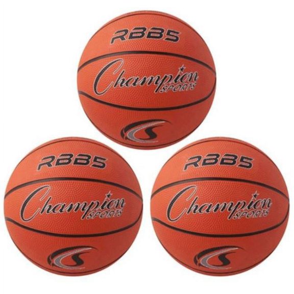 Champion Sports  Mini Rubber Basketball, Orange