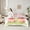 Yellow Pink, variant on Feelyou Magic Pink Axolotl Twin Bedding Sets 7pcs, Cherry Blossoms Flower Comforter Set