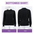 thumbnail image 5 of 1 PC Women Base Shirt Camisa de lana de manga larga Ropa de punto femenina para otoño invierno, 5 of 5