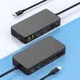 thumbnail image 1 of Dock Thunderbolt 4 Rocketek con triple pantalla, doble HDMI y VGA, 1 of 9