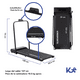 thumbnail image 4 of Caminadora Eléctrica Kingsports Plegable 1.3 HP Velocidad 1-10 km/h Color Negro, 4 of 8