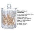 SPRING PARK Swab Holder Canisters with Lid, Bathroom Dispenser
