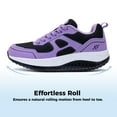 thumbnail image 2 of JOYFON Womens Walking Shoes with Arch Support Orthotic Plantar Fasciitis Foot Pain Relief Sneakers Tennis Shoes PurpleBlack Size 11, 2 of 5