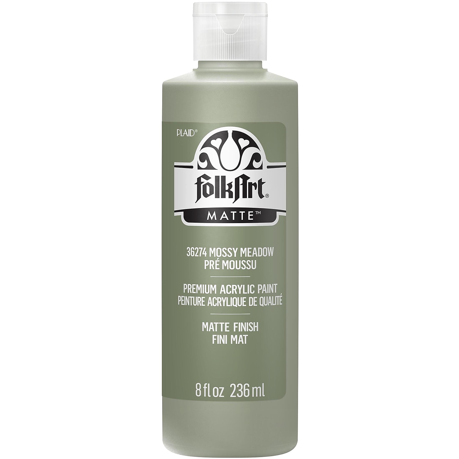 FolkArt Acrylic Paint Matte 8oz. Mossy Meadow 3/Pack(FLK36274-3)