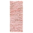 thumbnail image 2 of Safavieh Rio Dallas Geometric Polyester Shag Runner Rug, Light Pink, 2'3" x 6', 2 of 10