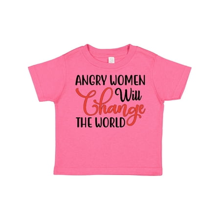 

Inktastic Angry Women Will Change the World Gift Toddler Boy or Toddler Girl T-Shirt