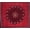 Red, variant on Patchwork Batik Tapestry Cotton Spread 108" x 88" Full-Queen Blue
