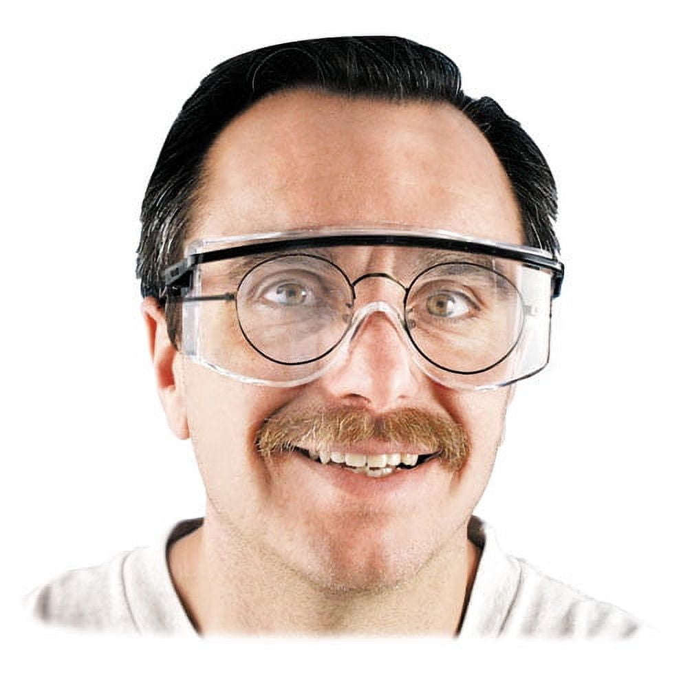 Astro Otg 3001 Wraparound Safety Glasses, Black Plastic Frame, Clear Lens | Bundle of 5 Each