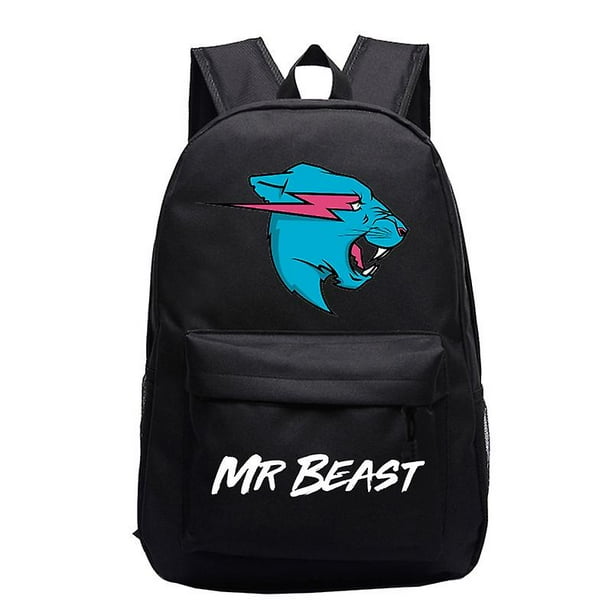 Mochila Mr Beast Lightning Cat para niños y niñas, Mochila de dibujos animados para estudiantes de escuela, Mochila para adolescentes, mochilas de viaje para ordenador portátil, Mochila