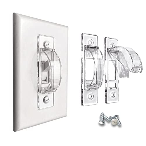 samvittighed gaffel vedhæng Wall Switch Guard, ILIVABLE Child Proof Light Switch Plate Covers Protects  Your Lights or Circuits from being Accidentally Turned On or Off by  Children and Adults (Clear, 2 Pack) - Walmart.com