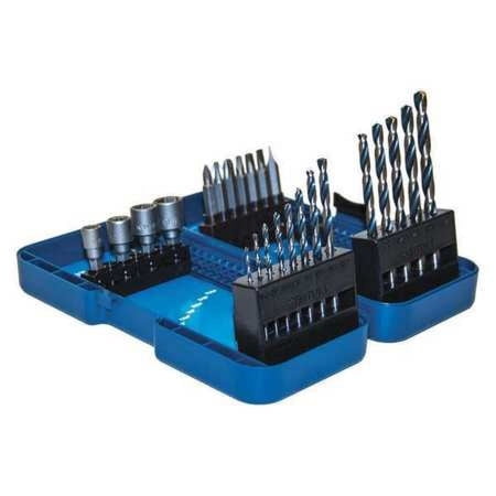 UPC: 0081838887254 | CENTURY DRILL AND TOOL 88725 24pc. 135 Degrees Drill Bit Set