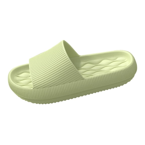 Chenyee Womens Pillow Slippers Non Slip Bathroom Shower Shoes Soft Thick Sole Indoor Outdoor Slides
