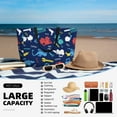 thumbnail image 5 of Gaeub Colorful Excavator Beach Travel Bag, Multi-Pocket Beach Bag, Summer Vacation Bag, Beach Essentials Tote, 5 of 7