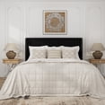 thumbnail image 2 of Frostbloom Queen Size Velvet Upholstered Bed with Wingback Headboard, Black, 2 of 8