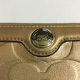 thumbnail image 5 of Pre-Owned Coach long wallet with round zipper, gold (Good), 5 of 9