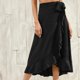 thumbnail image 1 of Falda Casual Falda Midi Irregular Falda Maxi Asimétrica para Mujer (Negro M) FLhrweasw Para estrenar, 1 of 6
