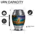 thumbnail image 3 of Yatskia Rainy Owl Large Cremation Urns for Human Ashes Adult Mom and Dad, Mini Memorial Urn for Ashes Adult Women, (Monar 10 Inch and 3 Inch), 3 of 8
