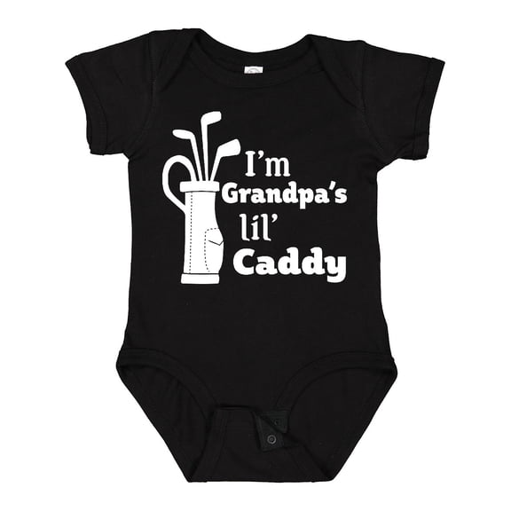 Inktastic I'm Grandpa's Lil' Caddy- Golf for Kids Boys or Girls Baby Bodysuit