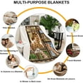 thumbnail image 6 of Giraffe Blanket, Fleece Throw Blanket for Couch Bed, Soft Cozy Lightweight Warm Flannel Blankets and Throws for Sofa Living Room Decor, 60" x 80" Twin Size, 6 of 6