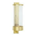 thumbnail image 6 of DecMode Gold Aluminum Wall Sconce, 6 of 8