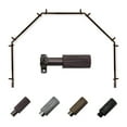 thumbnail image 2 of Domovina Oak 13/16" 5 Sided Bay Window Single Curtain Rod-Color:Black, 2 of 2