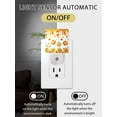 thumbnail image 2 of Fall Night Lights Auto Sensor Orange Pumpkin Plug-in LED Nightlights Dusk to Dawn for Living Room, Bedroom, Stairways Thanksgiving Wall Decor, Fallen Maple Leaves Sunflower Autumn Night Light, 2 of 9