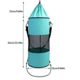 thumbnail image 4 of Yuarrent Bolsa de basura para barcos con cordón para exteriores, contenedor de almacenamiento de latas de malla, soporte para acampar, Almacenamiento y organización del hogar Azul, 4 of 6