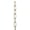 Antique Brass Finish, variant on B&P Lamp® Steel Decorative Chain W/White Finish, 3 Ft. Length