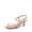 NUDE, variant on Women's Low Kitten Heels Square Open Toe Ankle Strap Party Wedding Dressy Sandals Shoes