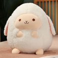 thumbnail image 1 of Almohada de peluche con diseño de oveja, diseño de animales de peluche, tamaño grande, para niños y adultos, color blanco (11.8 pulgadas, mediano), 1 of 5