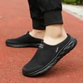 thumbnail image 6 of Leozcaa Men's Slip On Mules Shoes Open Back Sneaker Clogs Knit Breathable Lightweight Breathable Slippers, 6 of 8
