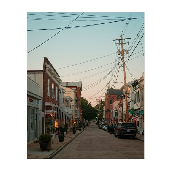 Maryland Ave, Annapolis - Annapolis Maryland Photography Unframed Wall Art Print 8 x 10 inches