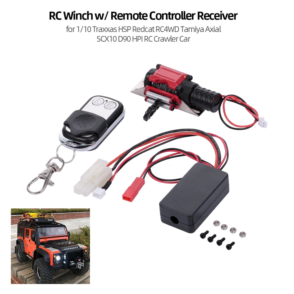 US Metal Winch Wired For 1:10 RC Car Crawler Traxxas TRX4 Axial SCX10 D90 Recat 