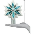 thumbnail image 3 of Old World Christmas Glass Blown Snowflake Tree Topper Blue, 7", 3 of 4